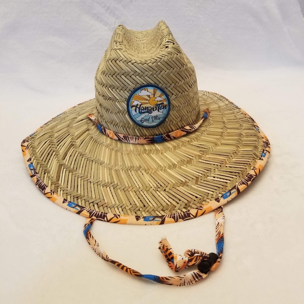 Hang Ten "Good Vibes" Straw Sun & Beach Hat